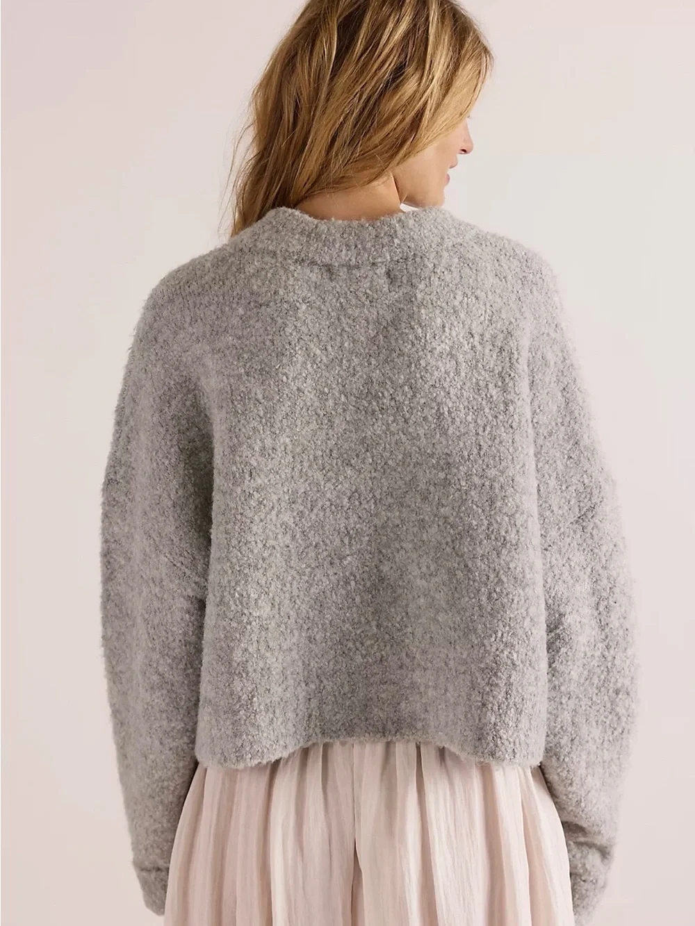 We The Free by Free People 🧸 Women’s Stormy Pullover Cozy Grey Sweater Size XS